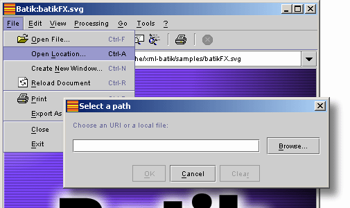 Open Page in Squiggle - the SVG browser